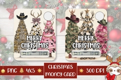 Christmas Tree Money Card, Leopard Christmas Gift Cards Product Image 1