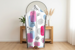 Throw blanket mockup held by person Product Image 3