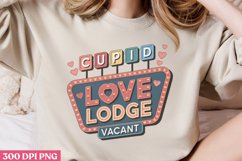 Cupid love lodge vacant PNG, Valentines Day Sublimation PNG Product Image 2
