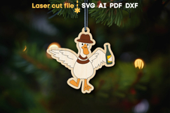 Christmas Toy &amp; Magnet SVG laser cut files for Glowforge Product Image 1