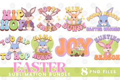 Easter Sublimation PNG Bundle Bunny Chick Farm Hip Hop Joy Product Image 1