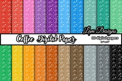 coffee digital papers, Coffee pattern, Coffee background Product Image 1