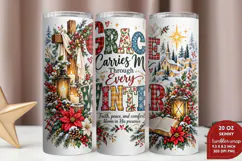 Praise the Lord 20oz Tumbler Wrap, Christian Christmas Nativ Product Image 2