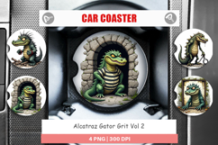 Car Coaster Alcatraz Gator Product Image 1