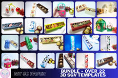 Bundle 22 SVG Christmas Candy Box Template Product Image 1