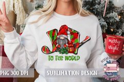 Joy to the world Christmas Sublimation design PNG Product Image 2