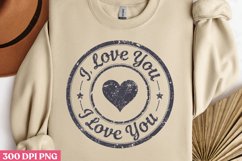 I Love You PNG, Valentines Day Stamps Clipa Product Image 2