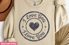 I Love You PNG, Valentines Day Stamps Clipa Product Image 2