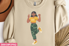 Empowering Black Girl Clipart PNG Product Image 2