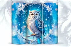 Cute Owl Tumbler Sublimation, 20 oz Seamless Tumbler Wrap Product Image 3