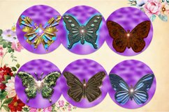 Keychain with butterflies l 6 designs of a Keychain, PNG Product Image 2