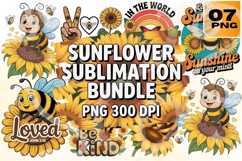Sunflower PNG Sublimation Bundle Product Image 1