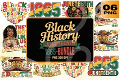 Juneteenth Black History PNG Bundle Product Image 1