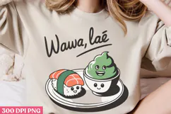 Wawa, Lie PNG, Sushi Sublimation PNG Product Image 2