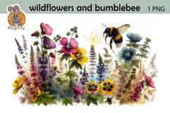 wildflowers, bumblebee Product Image 1