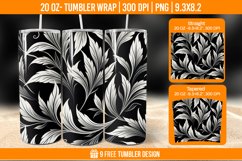 Leaf Tumbler Wrap Designs, Sublimation Wrap Product Image 1