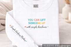 Choose Kindness Every Single Day Motivational Shirt Design Product Image 1