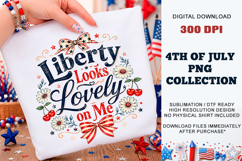 Liberty Looks Lovely on Me PNG | Patriotic DTF Product Image 2