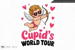 Cupid World Tour Sublimation Png Hearts And Arrows PNG Product Image 1
