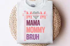 Mom Mama Mommy Bruh SVG PNG Design, Mother's Day SVG PNG Product Image 1