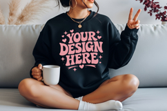 Chocolate Sweatshirt Mockup Set Chocolate Sweatshirt Mockup Product Image 4