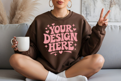 Chocolate Sweatshirt Mockup Set Chocolate Sweatshirt Mockup Product Image 2