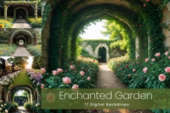 17 Enchanted Garden Digital Backdrops Product Image 1
