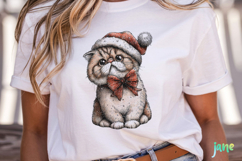 Whimsical Christmas Cats Clipart Product Image 5