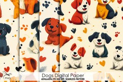 Dogs digital paper Product Image 1