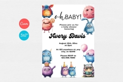 Baby Shower Invitation Template 320 Product Image 1