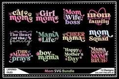 Mom Svg Bundle, Family Svg, Mother&#039;s Day Svg Product Image 1