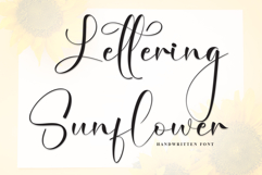 Lettering Sunflower Product Image 1