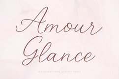 Amour Glance - Elegant Handwritten Script Font Product Image 1