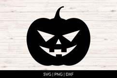 Scary Jack O Lantern Pumpkin SVG Product Image 1
