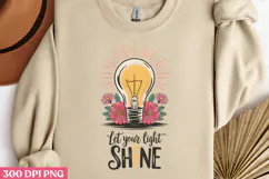Let your light shine PNG, Christian Bible Verses Sublimati Product Image 2