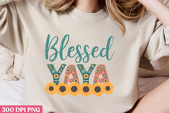 Blessed YAYA PNG, Sunflower Sublimation PNG Product Image 2