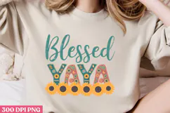 Blessed YAYA PNG, Sunflower Sublimation PNG Product Image 2