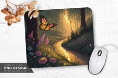 Enchanted Forest Serenity Mouse Pad PNG Design Product Image 1