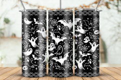 Tumbler laser svg| 20oz Tumbler Halloween Ghosts Bats wrap Product Image 1