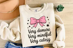 Very Demure Very Mindful Very Cutesy Svg | Shirt Svg Product Image 2