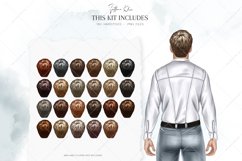 Male Hairstyles Clipart, Hair for Men Dolls Clip Art Product Image 2