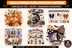 Halloween png,Halloween sublimation Design,6 SPooky png Product Image 1