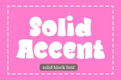 Solid Accent Font Display Product Image 1