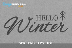 Hello Winter Svg|Christmas Svg Product Image 2