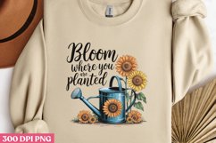 Bloom Where You Are Planted PNG, Hello Spring Sublimation PN Product Image 2