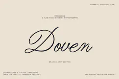 Doven Romantic Signature Script Font Product Image 1