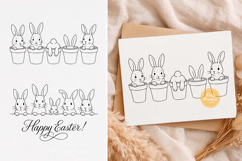 Peeking Bunny, Happy Easter svg, Easter svg, Easter Bunny Product Image 1