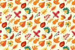 Autumn Pixel Leaves Pattern Product Image 1