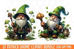 St Patricks gnome Clipart, St. Patrick&#039;s Day Clipart Product Image 1