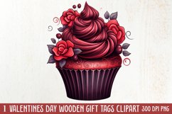 Gothic Valentines Day Clipart, Valentine Skeleton Product Image 1